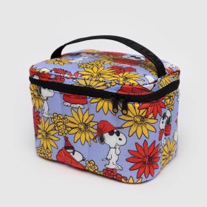 Puffy Lunch Bag Floral Snoopy