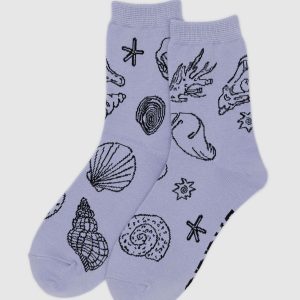 Crew Sock Shells Light Blue