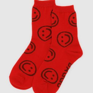 Crew Sock Red Happy