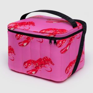 Puffy Cooler Bag Pink Lobster
