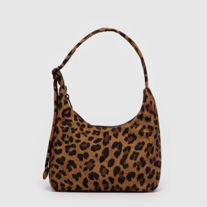 Mini Nylon Shoulder Bag  Leopard